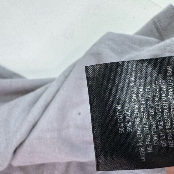 Ted Baker Polo Shirt Mens Medium Ted 3 Gray Birdseye Stripe Collar Pullover - Picture 6 of 8